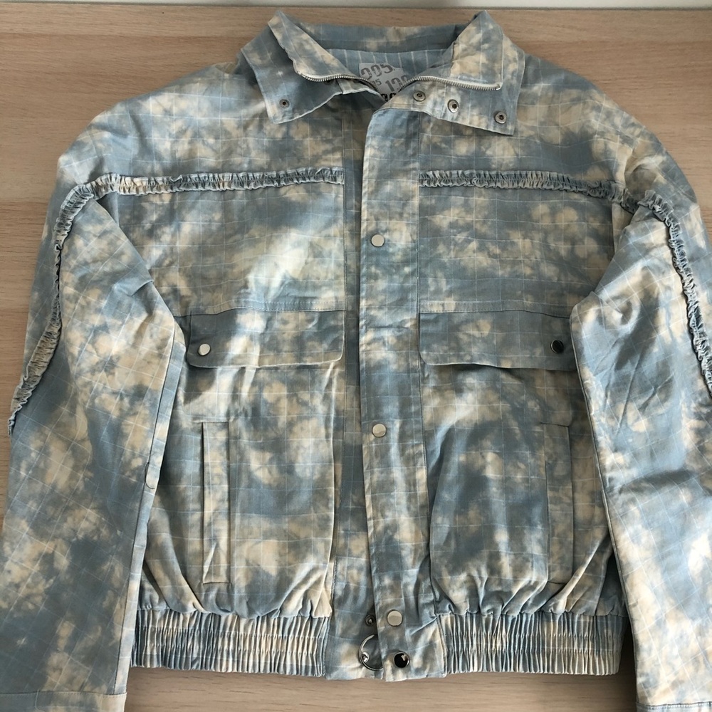 BRAND NEW Cloud-print Motorcycle Jacket Size M